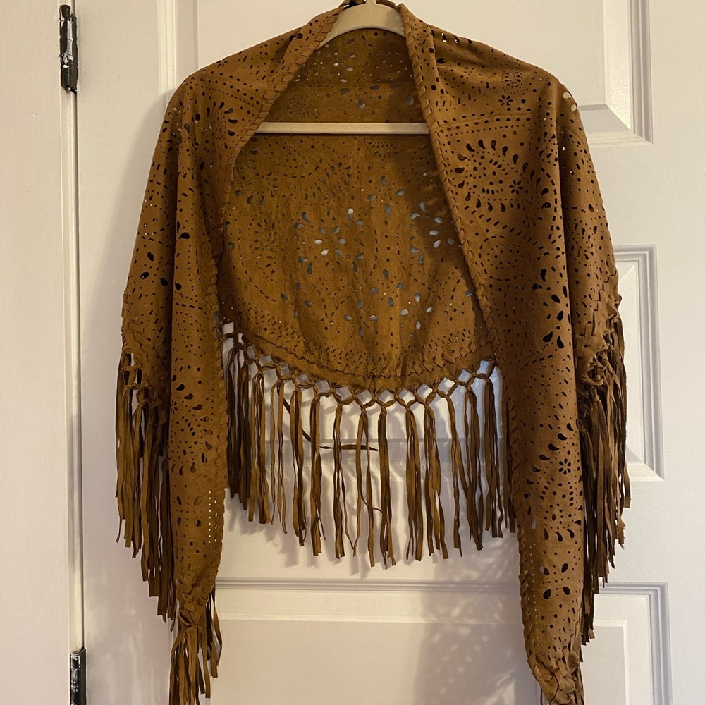Fringe shawl
